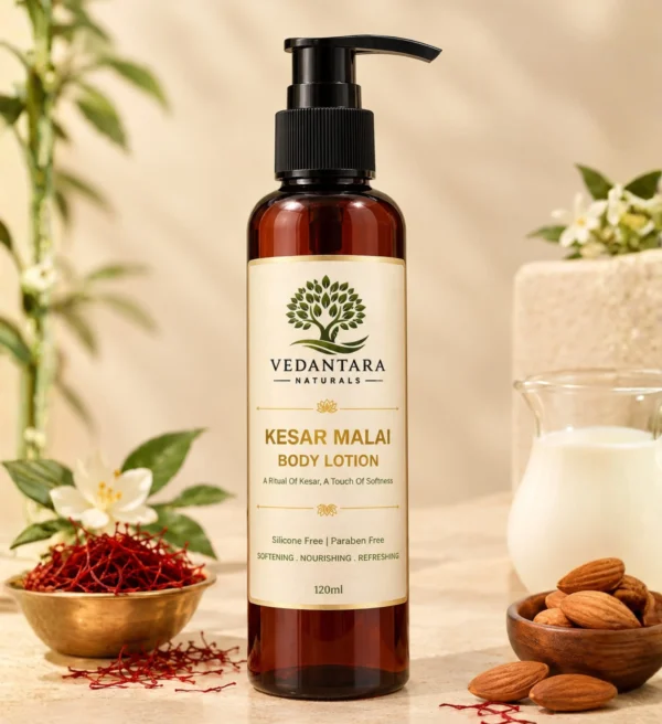 Kesar Malai Body Lotion silicone free and paraben free