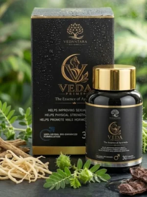 Veda Prime + Vedantara Naturals Veda Prime+ Ayurvedic capsules for men, 30 capsules
